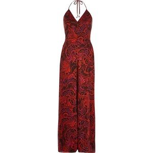 River Island Silhouette Floral Print Jumpsuit (M/8)